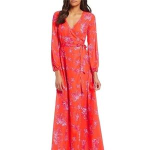 Gianni Bini Maxi rotar wrap dress